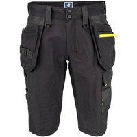 Projob Men's Stretch Contrast Work Shorts in Black | Size: 56R