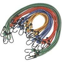 NESTLUNE 12 X Bungee Cords Set Tie Car Luggage Elasticated | Size: 10000mm x 520mm