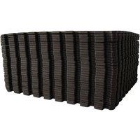 NESTLUNE 4PC EVA Foam Floor Mats 60x60cm Each Gyms in Black | Size: 10000mm x 520mm