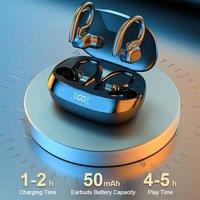 NESTLUNE Wireless Bluetooth Earphones Sports Headphones Ear Hook Running in Black