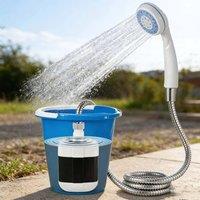 EONLION Portable Electric Camping Shower USB Rechargeable Pump in White