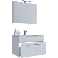 VCM 3 pcs. washroom washbasin Badinos SC in White