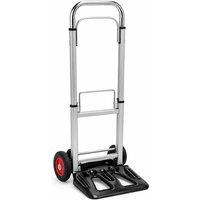 NESTLUNE Hand Trolley Sack Truck Lightweight Steel Platform in Black | Size: 10000mm x 520mm