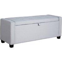 FORGEVIO Hidden Storage Box Bench Velvet grey