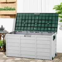 EONLION 290L Outdoor Garden Storage Box Waterproof Deck Box in Grey | Size: 100 cm