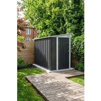 Living and Home 4x9 FT Pent Roof Garden Tool Shed Outdoor Patio Storage House in Black