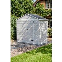 Living and Home 8x4 FT Large Garden Storage Shed in Grey