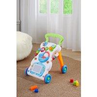 H&O Direct Sit to Stand Baby Walker with Music & Light in White