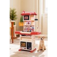 Living and Home Red Pretend Kitchen Playset 43PCS Toy Accessory Set