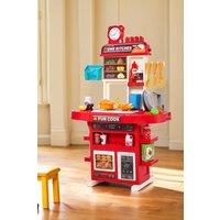 Living and Home Red Pretend Kitchen Playset 42PCS Toy Accessory Set