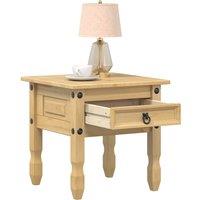 Berkfield Home Side Table Corona 50x50x50 cm Solid Wood Pine in Brown | Size: 50 x 50 x 50 cm