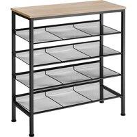 tectake Shoe Rack Bournemouth in Light Oak