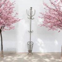 Minster Coat/Umbrella Hold Stand - Metal - L56 x W56 x H172 cm - Cream