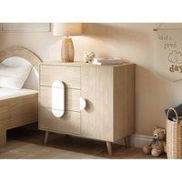 Flair Noah Chest of Drawers Oak in White