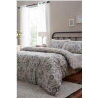 Dreams & Drapes Harriet -100% Cotton Double Duvet Cover Set in Natural | Size: King