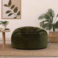 icon Kingston Classic Velvet Bean Bag Chair Ochre Yellow Bean Bags in Olive