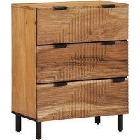 Berkfield Home Sideboard 60x33x75 cm Solid Wood Acacia in Brown | Size: 60 x 33 x 75 cm