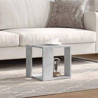 Berkfield Home Decorative Coffee Table Concrete Grey 32x32x30 cm Engineered Wood | Size: 32 x 32 x 30 cm