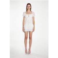 Shnoo Women's Milkmaid RaRa Mini Dress in White | Size: 10