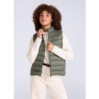 Animal Women's 'Light Cosi' Lightweight Water Resistant PFC Free Warm Padded Gilet in Khaki | Size: 16