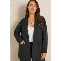 Evans Women's Tailored Blazer in Black | Size: 18