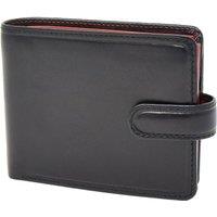 House of Leather Men's Mens Bifold Leather Wallet Hobart in Black