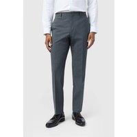 Ted Baker Men's Flat Fronted Slim Fit Suit Trousers in Dark Blue | Size: 44L