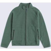 Animal Men's 'Andy' Warm Comfortable Full Zip Casual Outdoor Borg Fleece Jacket in Khaki | Size: Large