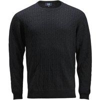 Cutter & Buck Men's Blakely Cable Knit Sweater Top in Black | Size: Small
