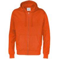 Cottover Men's Full Zip Hoodie in Orange | Size: XL