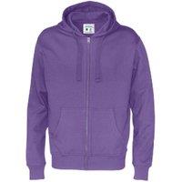Cottover Men's Full Zip Hoodie in Purple | Size: XL