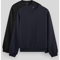 Tommy Life Men's Plain Crew Neck Sweatshirt in Navy | Size: Small
