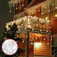 Living and Home SolarPowered Star Curtain Net Lights