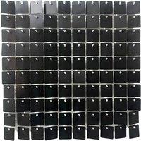 Neel Blue Shimmer Sequin Wall Panels Backdrop, 30cm x 30cm in Black | Size: 30 cm x 30 cm