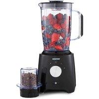 Geepas 600W Blender & Smoothie Maker Ice Crusher, Mixer, Juicer with Grinder, Black