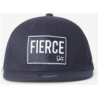 Spark & Flare Flat Brim Adjustable Snapback Baseball Cap - Black
