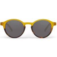Spark & Flare Palermo Round Sunglasses - Sunburst Yellow x Tortoise