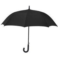 Derby Of Sweden Men's Cirrus Plain Pongee Stick Umbrella in Black