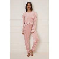 Dorothy Perkins Women's Nightwear Velour Co-Ord in Pink | Size: Small