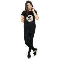 Tinkerbell Women's Moon Cotton Cropped T-Shirt in Black | Size: Medium