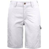 Projob Women's 2529 Polycotton Work Cargo Shorts in White | Size: 36