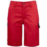 Projob Women's 2529 Polycotton Work Cargo Shorts in Red | Size: 36