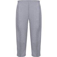 MyShoeStore Women's 2 Pack Elasticated Waist Capri Cropped Trousers in Light Grey | Size: 10