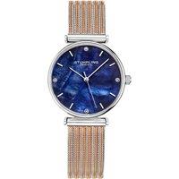 STHRLING Original Women's Cambria Quartz 32mm Classic Watch with Stainless Steel Mesh Bracelet in Blue