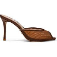 STEVE MADDEN Women's 'Rollout Brown Mesh' Heels | Size: 4