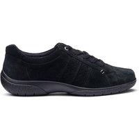 Hotter Women's Extra Wide 'Fearne II' Lace-Up Shoes in Black | Size: 5.5