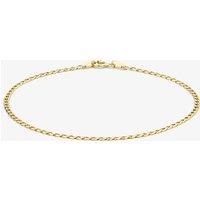 T.H.Baker Women's 9ct Yellow Gold 18cm Flat Curb Chain Bracelet 1.23.1741