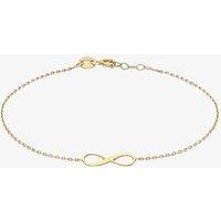 T.H.Baker Women's 9ct Yellow Gold Adjustable Infinity Bracelet 1.29.8152
