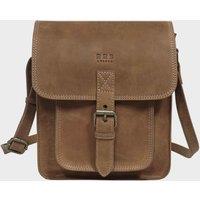 Real Hide Bags Women's 'CAROLYN' Real Leather iPad Tablet Crossbody Bag in Tan