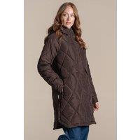Craghoppers Women's National Trust Sweetgrass Hooded Waterproof Jacket in Chocolate | Size: 16